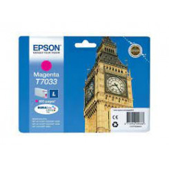 Epson T7033 Magenta Ink Cartridge (800 Pages) - Original Epson pack for WorkForce Pro WP-4015DN, WP-4020, WP-4025DW, WP-4095DN, WP-4515DN, WP-4525DNF, WP-4530, WP-4535DNF, WP-4540, WP-4595DNF